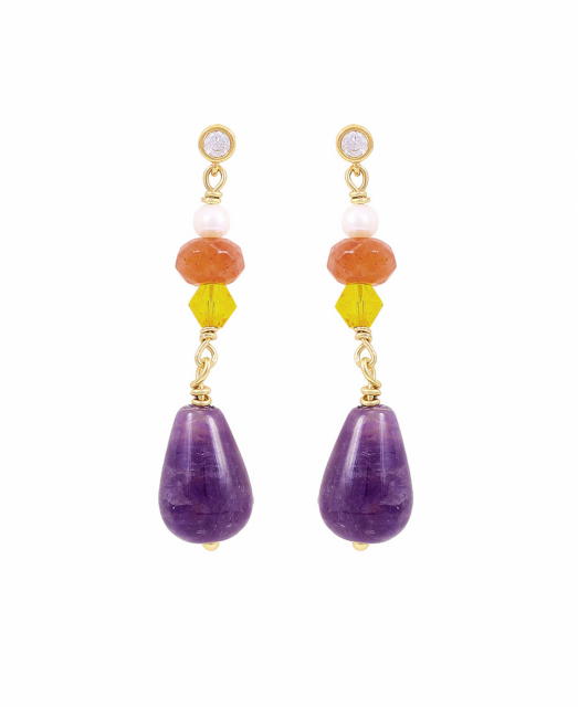 Elsie big Earrings Gold