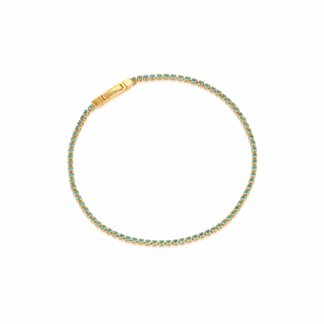 ELLERA BRACELET Turquoise Zircons Gold