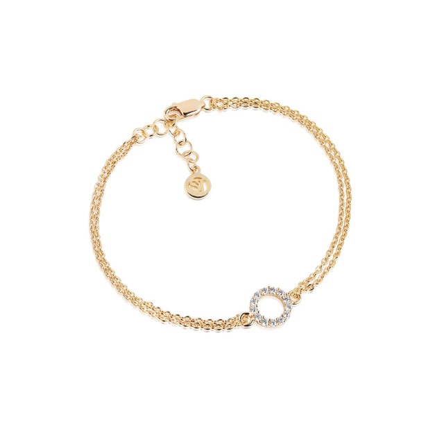 BIELLA PICCOLO Armbånd Hvite Zirkoner (Gull)