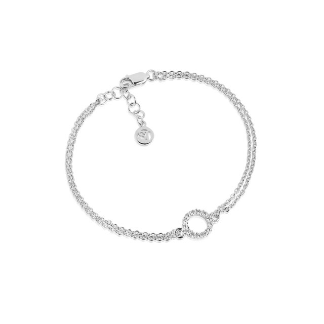 BIELLA PICCOLO Armbånd Hvite Zirkoner (Sølv)