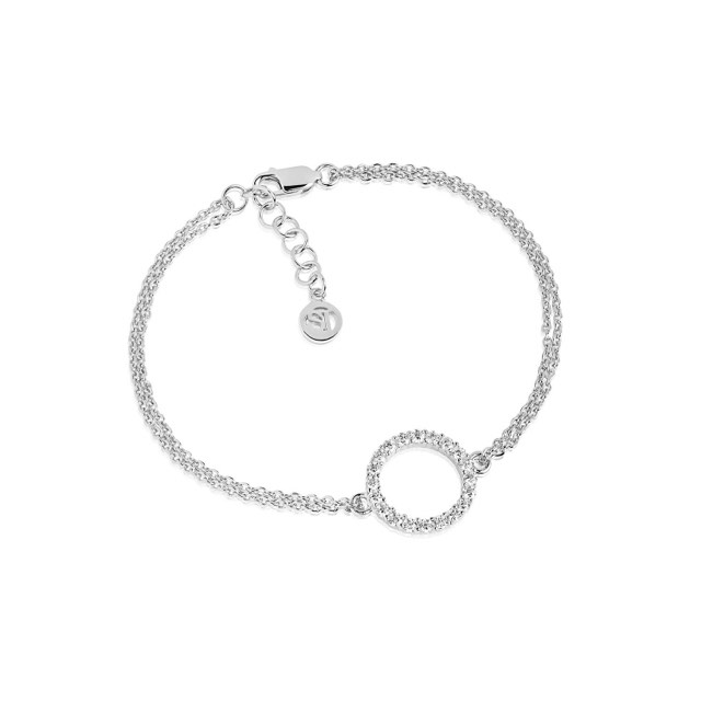 BIELLA GRANDE Armbånd Hvite Zirkoner (Sølv)