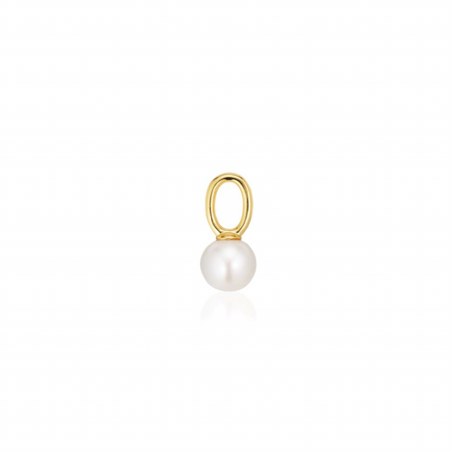 Charm Perla Uno  - 18k Gullpläterad, med sötvattenpärla Hoop