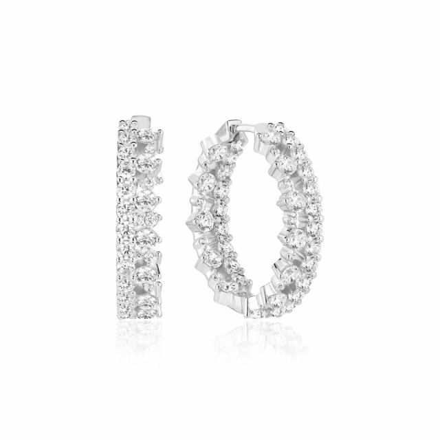 LIVIGNO CREOLO GRANDE EARRINGS Sølv