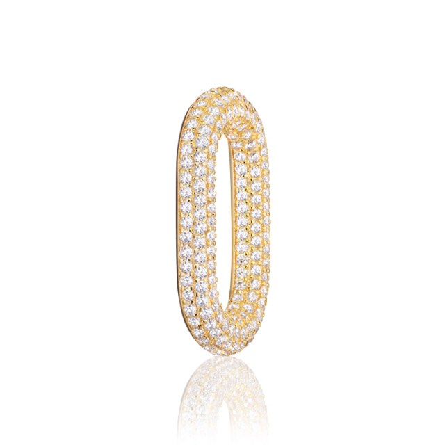 CAPRI SINGLE LINK Hvite Zirkonia (Gull)