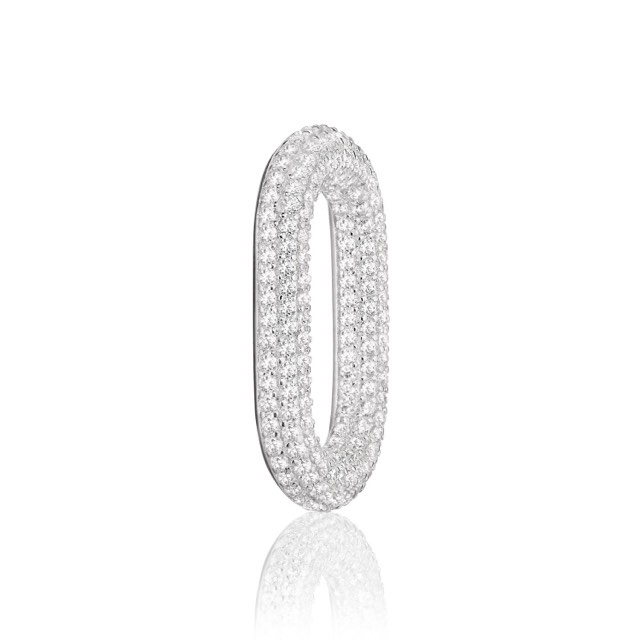 CAPRI SINGLE LINK Hvite Zirkonia (Sølv)