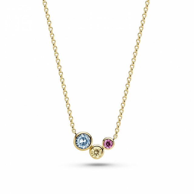 Sardinien Three Necklace Gold