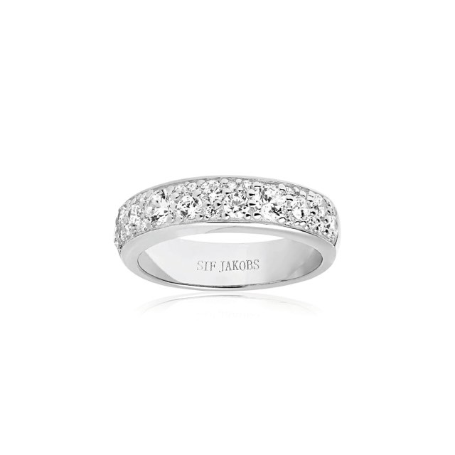 NOVARA UNO ring Hvite Zirkoner (Sølv)