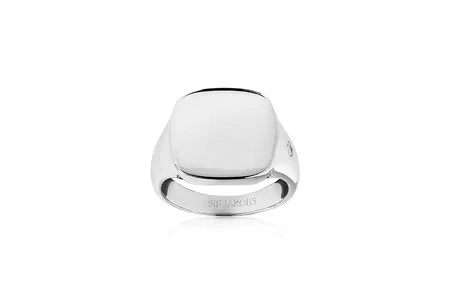 FOLLINA PIANURA QUADRATO PICCOLO ring Hvite Zirkoner (Sølv)