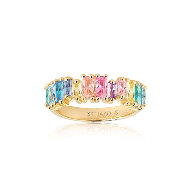 ANTELLA PICCOLO ring Flerfargede Zirkoner (Gull)