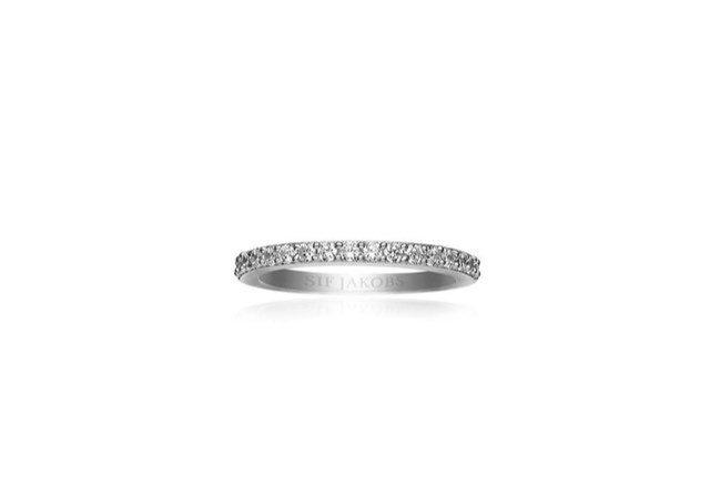 CORTE UNO ring Hvite Zirkoner (Sølv)