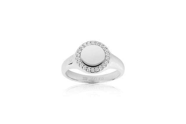 FOLLINA PICCOLO ring Hvite Zirkoner (Sølv)