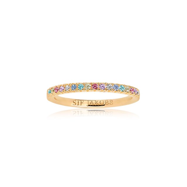ELLERA ring Flerfargede Zirkoner (Gull)