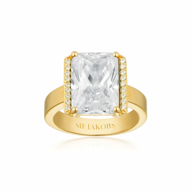 ROCCANOVA ALTRO GRANDE Ring Vita Zirkoner Gull