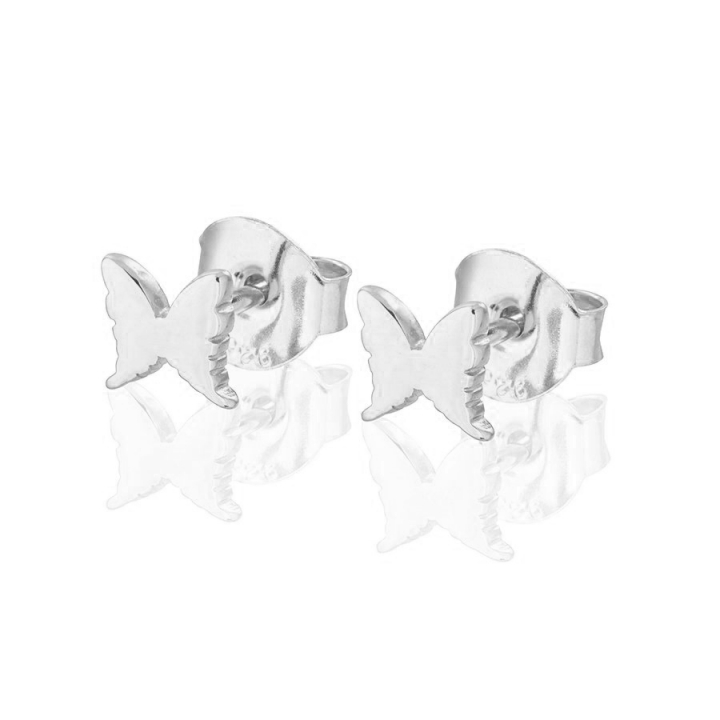Petite papillion  Earrings Silver i gruppen Øredobber / Sølvøredobber hos SCANDINAVIAN JEWELRY DESIGN (s109)