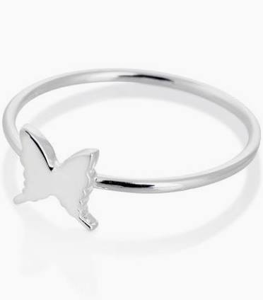 Petite papillion  Ring Silver i gruppen Ringer / Sølvringer hos SCANDINAVIAN JEWELRY DESIGN (s110-R)