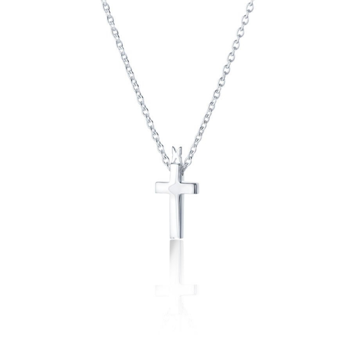 Cross faith Necklace Silver i gruppen Halskjede / Sølvkjede hos SCANDINAVIAN JEWELRY DESIGN (s115)