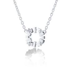 Bricks explosion mini Necklace  Silver i gruppen Halskjede / Sølvkjede hos SCANDINAVIAN JEWELRY DESIGN (s141)
