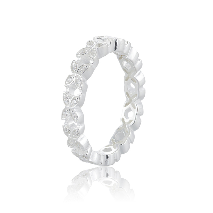 Sparkling ellipse mini Ring Silver i gruppen Ringer / Sølvringer hos SCANDINAVIAN JEWELRY DESIGN (s223-R)
