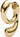 Mermaid Splash Huggie Gold (ONE)