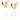 Little Miss Butterfly Øreringer Gull