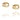 Love Bead - Gull Øreringer Gull