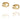 Love Bead - Gull Øreringer Gull