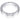 Half Round & Stars On Side Ring Hvitt gull