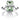 Little Bend Over - Green Quartz Ring Hvitt gull