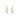 Julie small ear Gold light blue