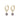 Lara small ring pendan ear gold