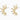 Aero small oval earrings Gold