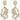 Lauren pendant Earring Gold
