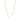 Lovely double chain neck 40 plain gold - 40 cm