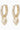 Lovely ring pendant Earring Gold