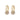Bennet ring crystal ball Earrings Gold