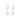 Jackie silk hook Earrings Gold