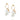 Love Bead Charm Charm diamant Gull