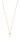 Double star pendant Halskjede Gull 42-47 cm