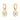 DAISY Øreringer gold plated