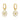 DAISY Øreringer gold plated