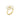 DAISY Ring gold-plated WHITE ENAMEL 18 MM