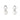 MAGIC Øreringer Hvitt gull PEARL Diamant 0.04 CT