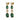 CORNELIA Gull GREEN / GOLDEN Øreringer