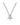 SAGITTA SS CRYSTAL Necklace Silver