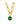 LISANNA SG EMERALD GREEN Necklace Gold