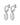 JUNIPE SS CRYSTAL EARRINGS SILVER