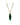 TAKESHI SG EMERALD GREEN NECKLACE GOLD