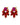 DRAGO SG RED / PINK EARRINGS GOLD