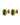 BILLIS SG GREEN MIX EARRINGS GOLD