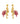 Pink Flamingo Earrings Gold